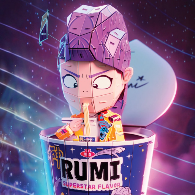 Puzzle K-pop ramen šalica 3D