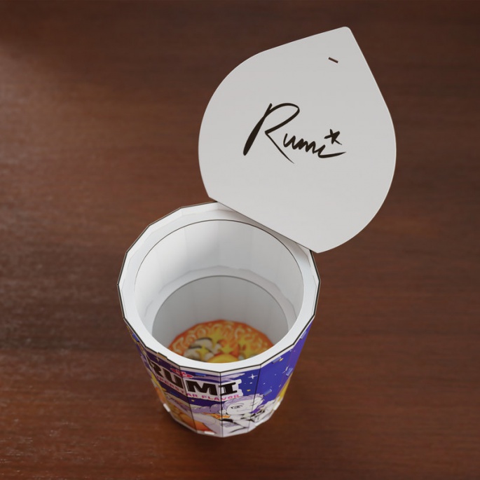 Puzzle K-pop ramen šalica 3D