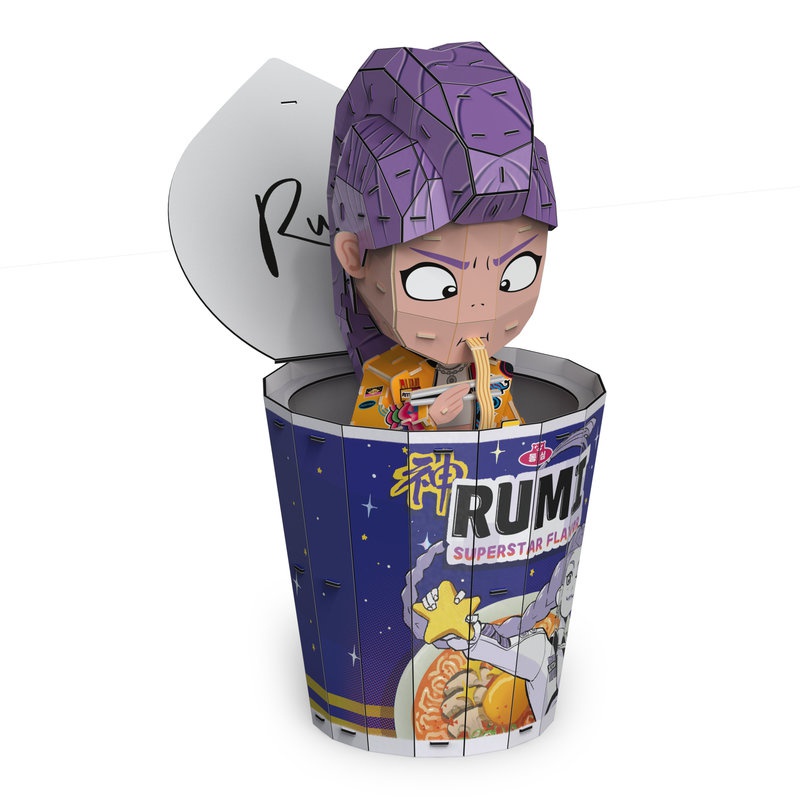 Puzzle K-pop ramen šalica 3D