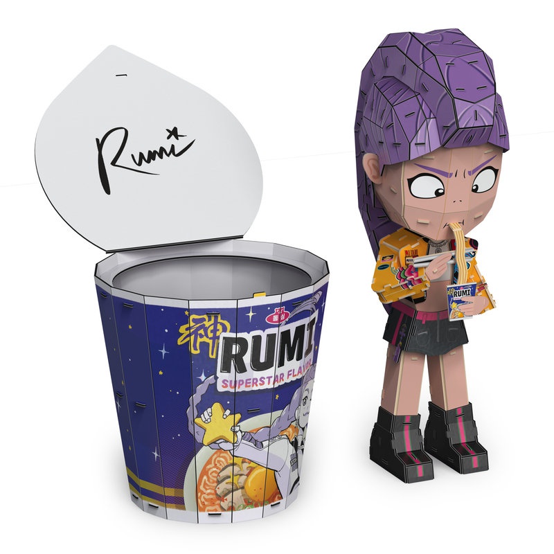Puzzle K-pop ramen šalica 3D