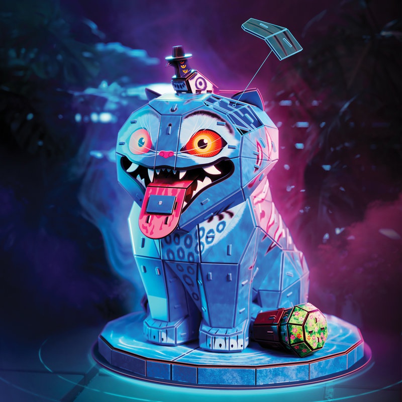 Puzzle K-pop Derpy tigar 3D