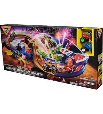 Monster Jam staza za Monster Kamione + 2 Monster Kamioni 1:64