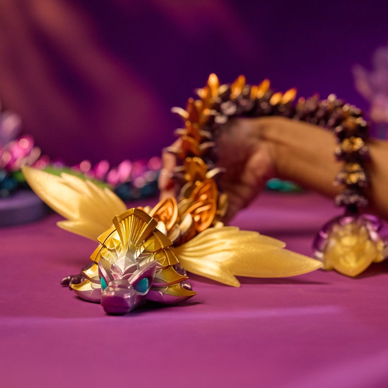 CrystaLynx Dragons veliki savitljivi Zmaj Solaris 60 cm