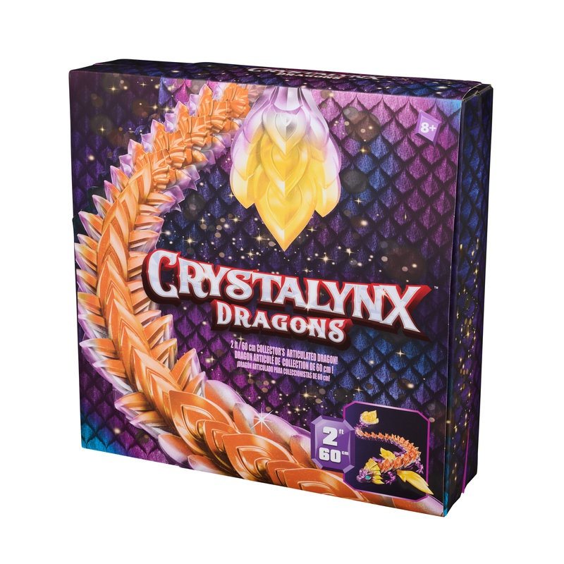 CrystaLynx Dragons veliki savitljivi Zmaj Solaris 60 cm