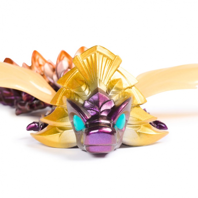 CrystaLynx Dragons veliki savitljivi Zmaj Solaris 60 cm