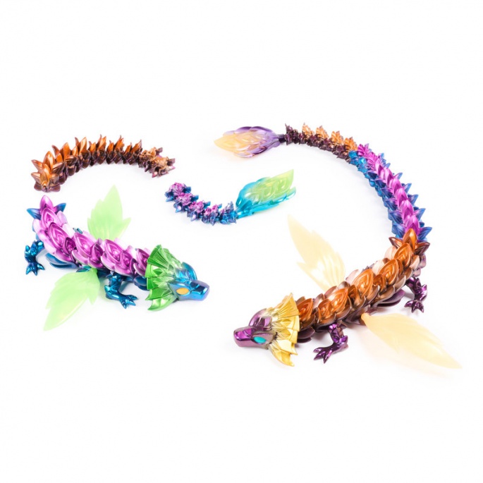 CrystaLynx Dragons veliki savitljivi Zmaj Solaris 60 cm