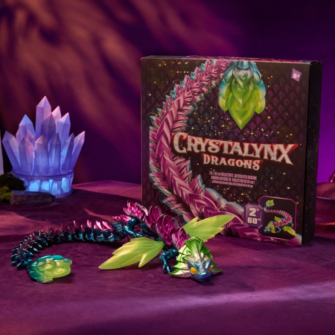 CrystaLynx Dragons veliki fleksibilni Zmaj Spectris 60 cm