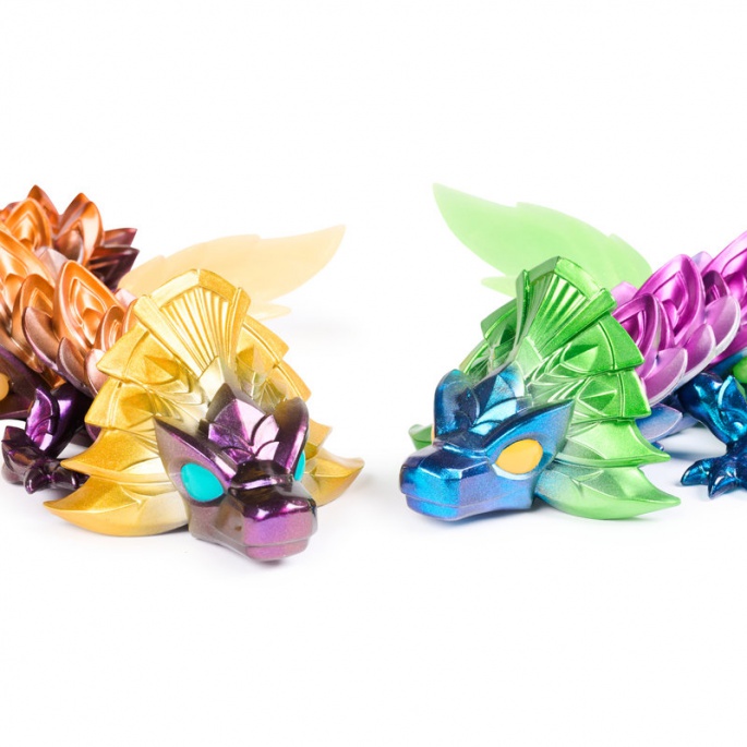 CrystaLynx Dragons veliki fleksibilni Zmaj Spectris 60 cm