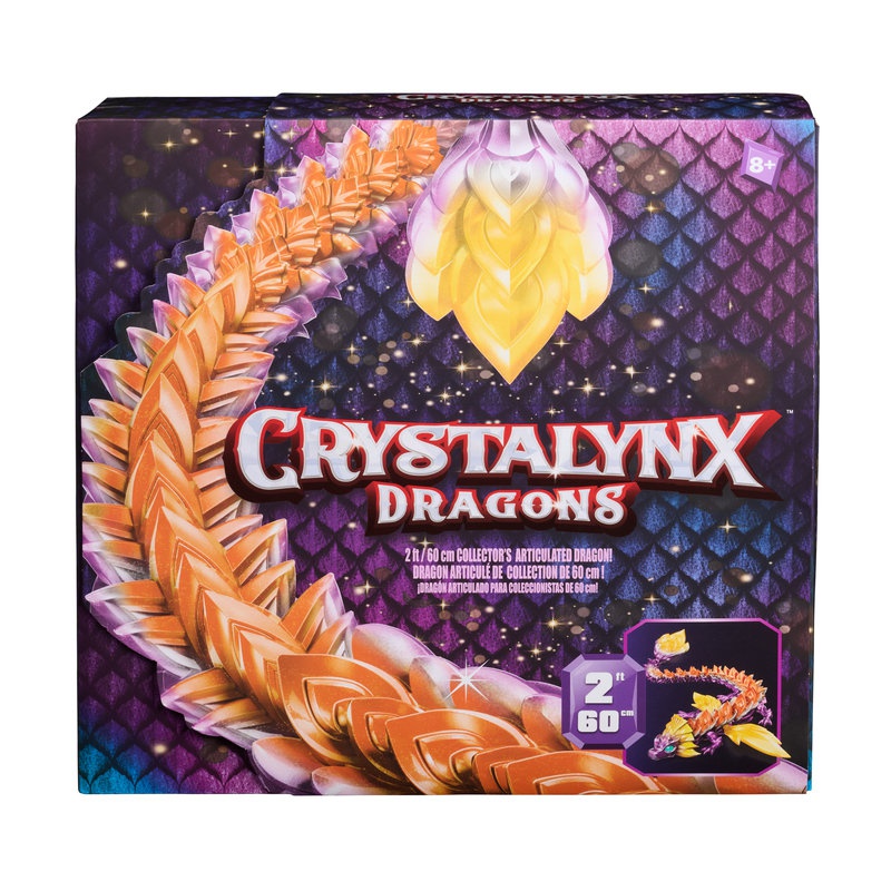 CrystaLynx Dragons veliki savitljivi Zmaj Solaris 60 cm