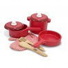 Melissa & Doug Drvene kuhalo i posuđe za dječju kuhinju