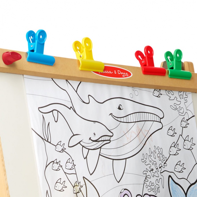 Melissa & Doug dvosmjerni Drvene slikarski stalak
