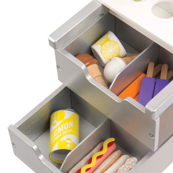 Melissa & Doug Drvene prodajni kolica s osvježenjem i sladoledom