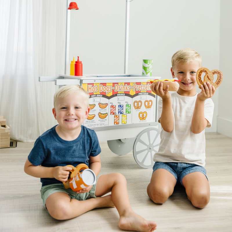 Melissa & Doug Drvene prodajni kolica s osvježenjem i sladoledom