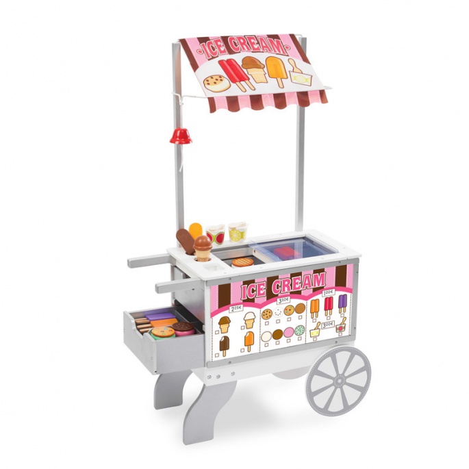 Melissa & Doug Drvene prodajni kolica s osvježenjem i sladoledom
