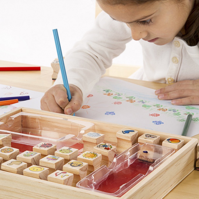 Melissa & Doug Drvene pečati omiljeni motivi 26 komada