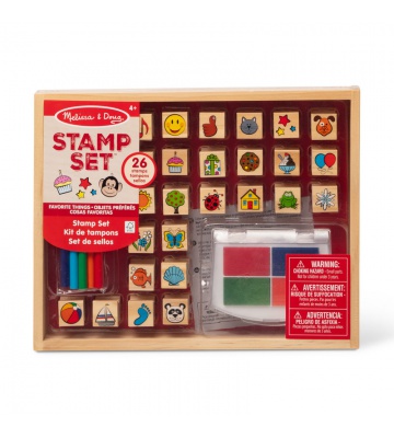 Melissa & Doug Drvene pečati omiljeni motivi 26 komada