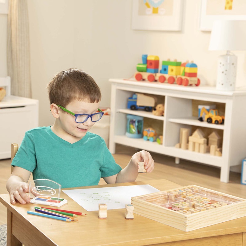 Melissa & Doug Drvene pečati omiljeni motivi 26 komada