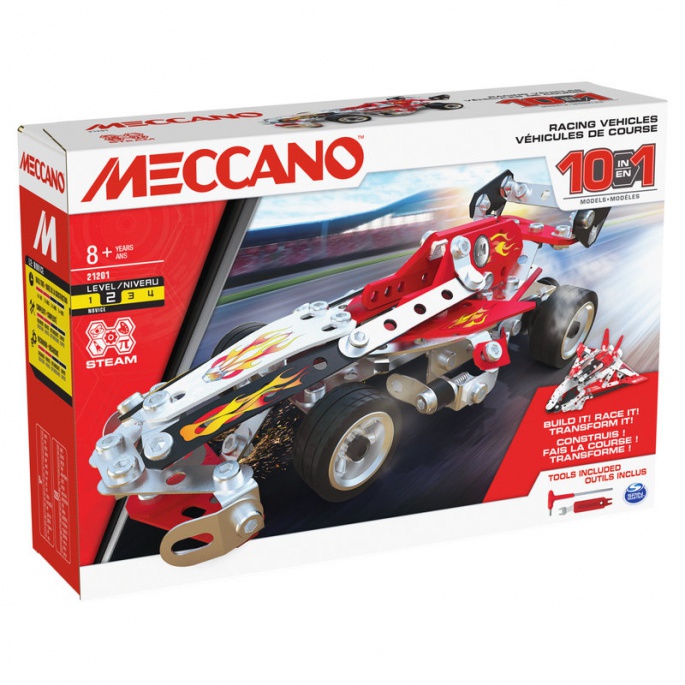 Meccano modeli trkaćih vozila 10u1