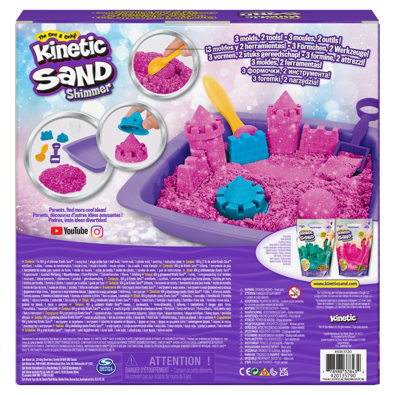Kinetic Sand Sada blistavi dvorac od pijeska