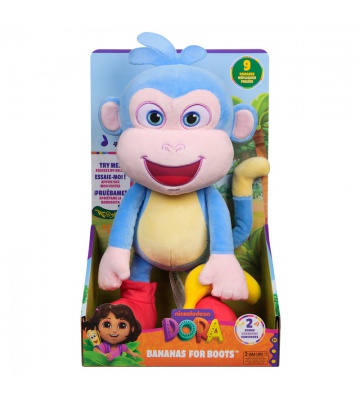 Dora Interaktivni plišana igračka Boots s bananom 33 cm