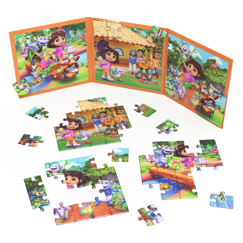 Spin Master Games Sada 3 magnetske puzzle Psići u ophodnji