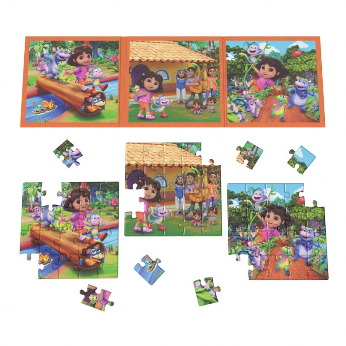 Spin Master Games Sada 3 magnetske puzzle Psići u ophodnji