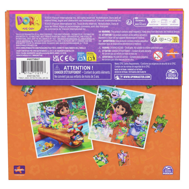Spin Master Games Sada 3 magnetske puzzle Psići u ophodnji