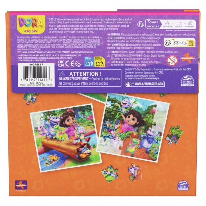 Spin Master Games Sada 3 magnetske puzzle Psići u ophodnji
