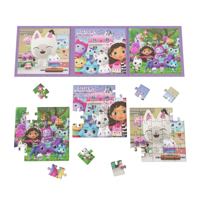 Spin Master Games Sada 3 magnetske slagalice Gabina kuća lutaka