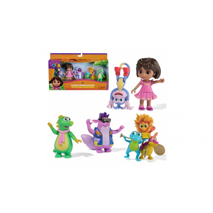AKCIJA: Dora interaktivni plišani lik Boots s bananom 33 cm + višepakiranje figura BESPLATNO