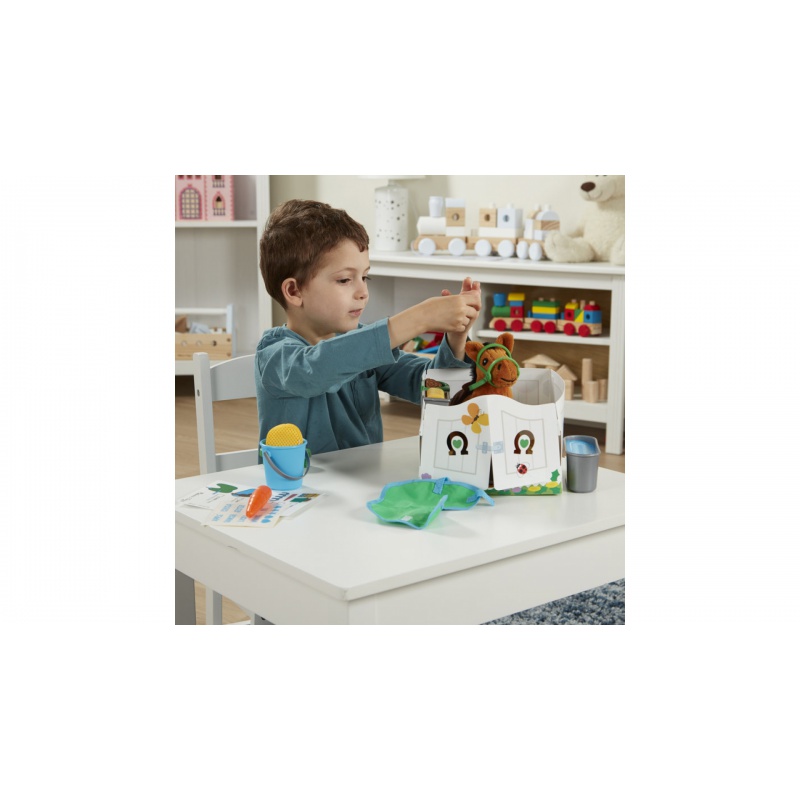AKCIJA: Melissa & Doug set plišana konj u štali + kreativno oblikovanje figurica konja BESPLATNO