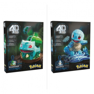 AKCIJA: Puzzle Pokémon Bulbasaur 3D + Puzzle Pokémon Squirtle 3D BESPLATNO