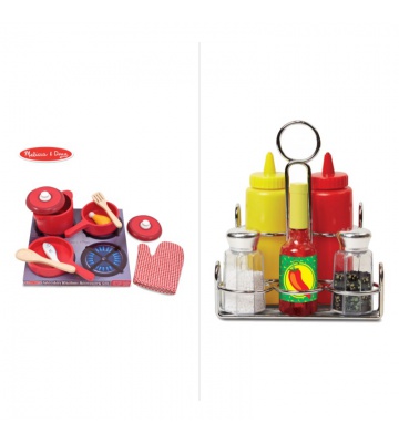 AKCIJA: Melissa & Doug drvena kuhalica i posuđe za dječju kuhinju + set začina BESPLATNO