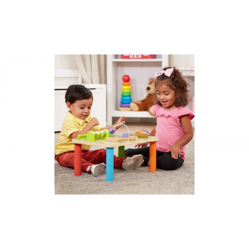 AKCIJA: Melissa & Doug interaktivni stol džungle + dalekozor s kompasom + puzzle BESPLATNO