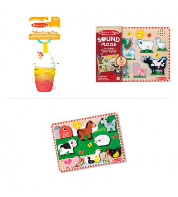 Povoljni set: Melissa & Doug Bubble Tea + puzzle s efektima + puzzle životinje s popustom od 25 %