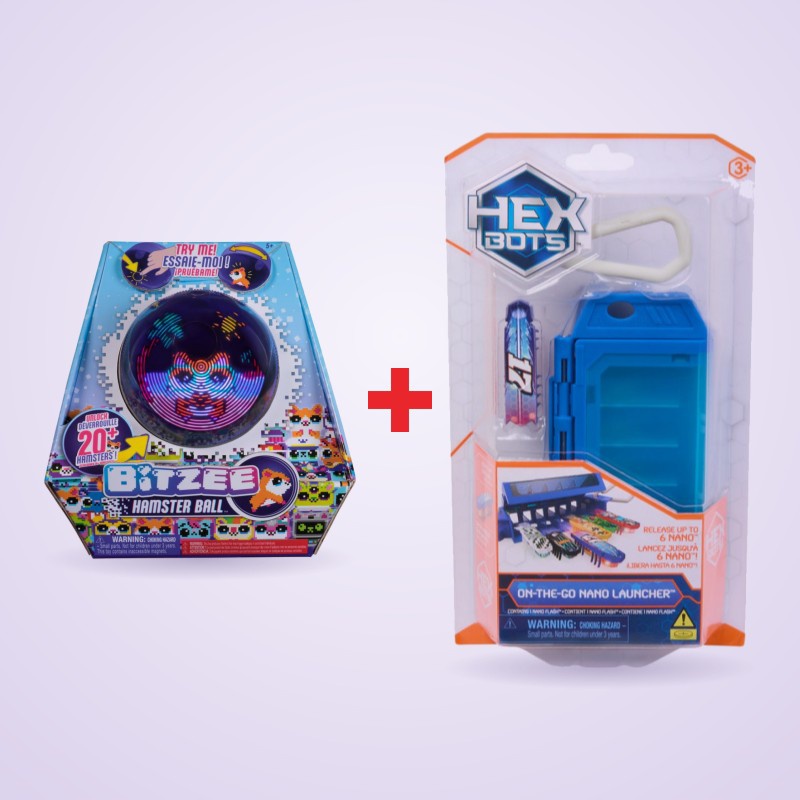 Povoljni set: Bitzee interaktivni hrčak + Hex Bots Nano s kukcem s popustom 25 %