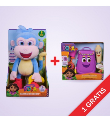 AKCIJA: Dora interaktivni pliš Boots + Dora set ruksak BESPLATNO
