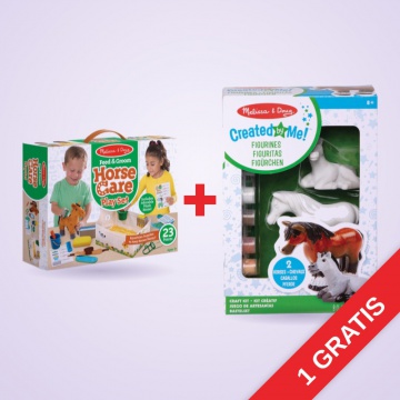 AKCIJA: Melissa & Doug set plišana konj u štali + kreativno oblikovanje figurica konja BESPLATNO
