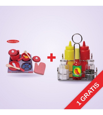 AKCIJA: Melissa & Doug drvena kuhalica i posuđe za dječju kuhinju + set začina BESPLATNO