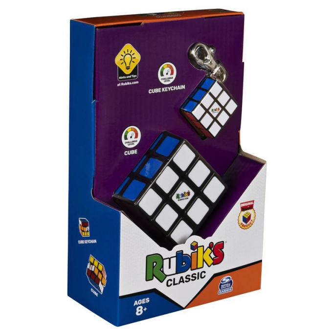 Rubikova kocka set klasik 3x3 + privjesak