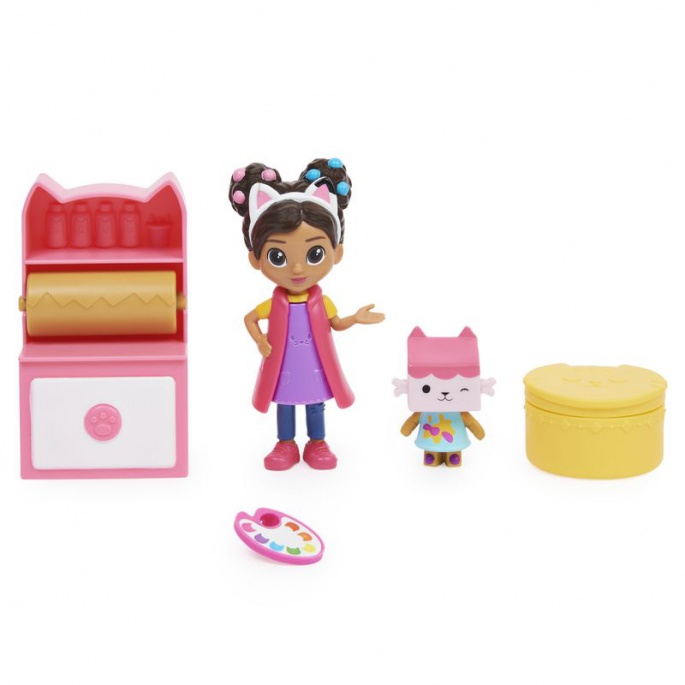 Gabby's Dollhouse set za igru mačaka umjetnički studio