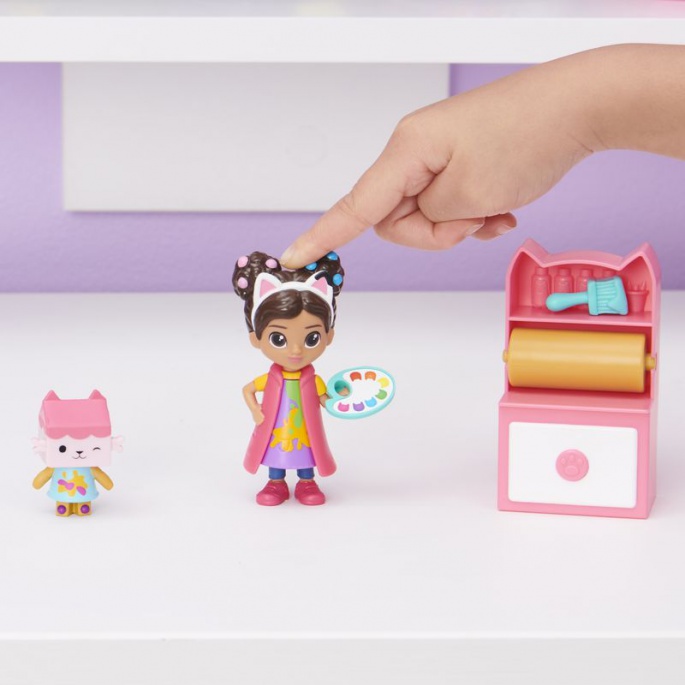 Gabby's Dollhouse set za igru mačaka umjetnički studio