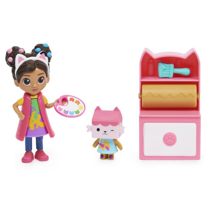 Gabby's Dollhouse set za igru mačaka umjetnički studio