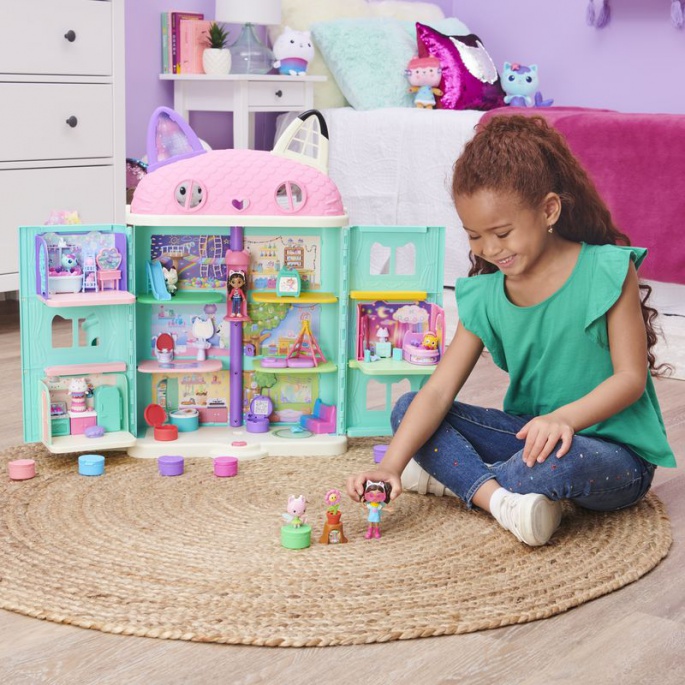 Vrtlož postupine Gabby's Dollhouse mačja igraća garnitura