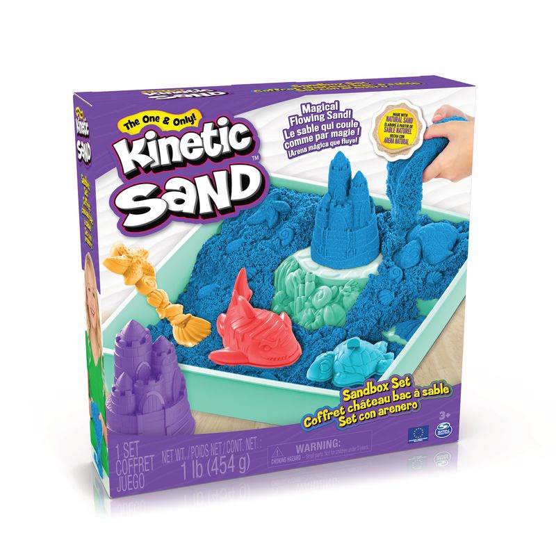 Kinetic Sand kutija s podlogom plavo