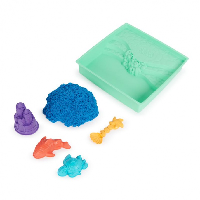 Kinetic Sand kutija s podlogom plavo