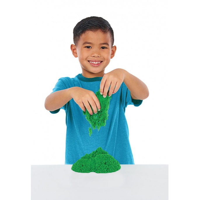 Kinetic Sand kutija s tekućim pijeskom i zelenom podlogom
