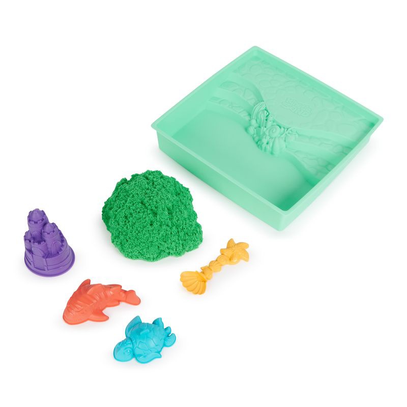 Kinetic Sand kutija s tekućim pijeskom i zelenom podlogom