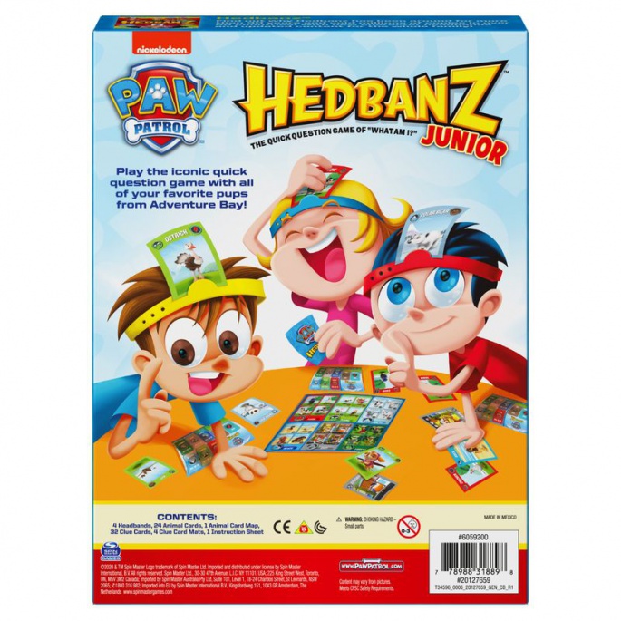 Spin Master Games društvena igra zagonetki Hedbanz Paw Patrol Junior