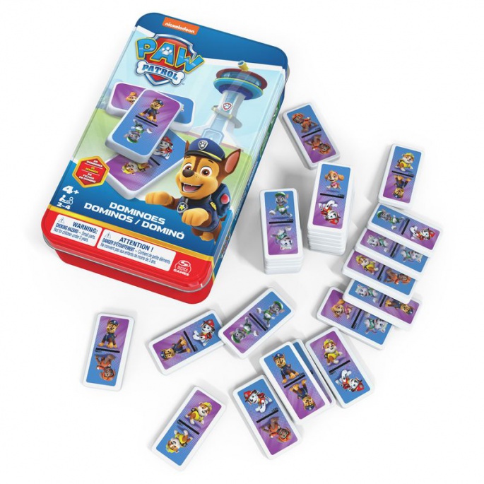 Spin Master Games Paw Patrol domino u limenoj kutiji